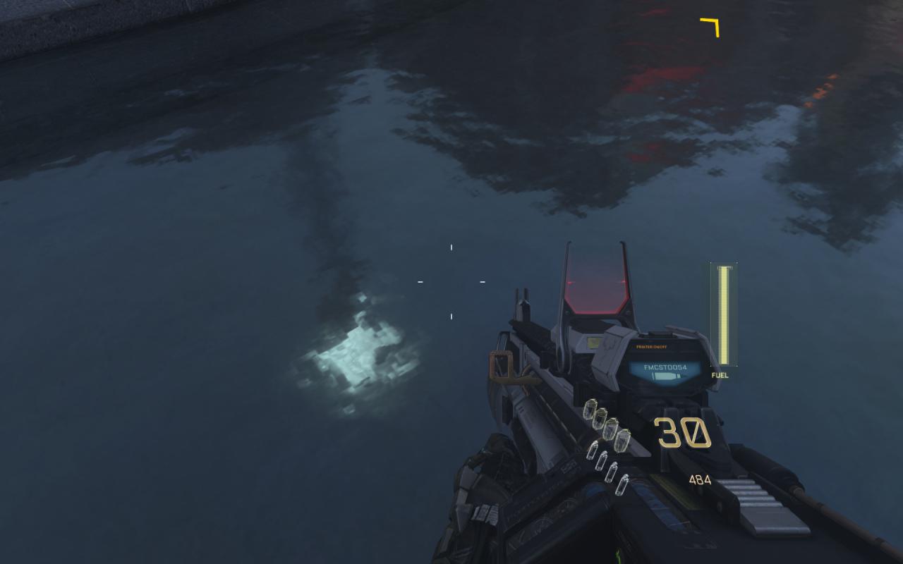 [03/11/2014] Call of Duty: Advanced Warfare - Diese Wasser-Textur zeigt extreme Kompressionsartefakte.