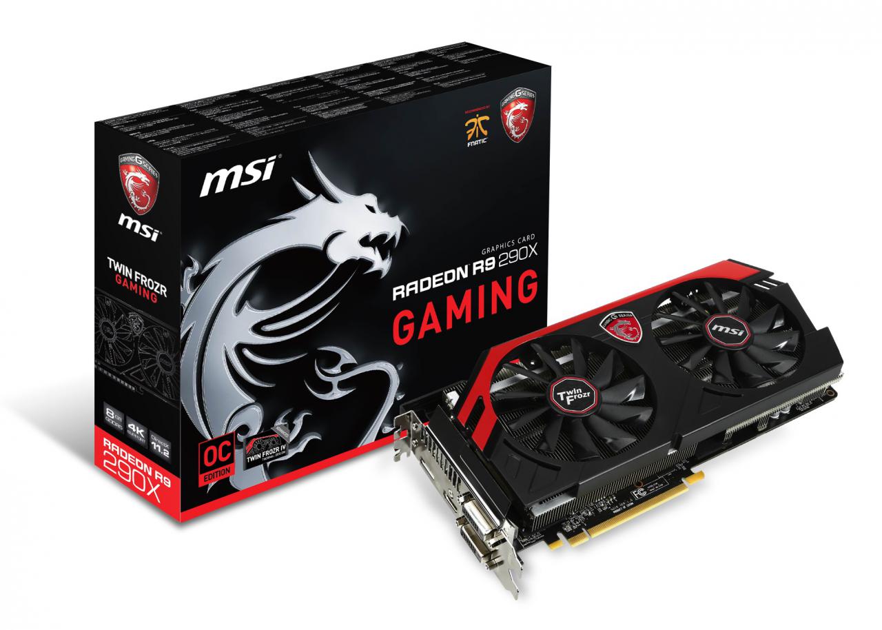 [06/11/2014] AMD Radeon R9 290X mit 8 GiByte: MSI Gaming ab 360 Euro
