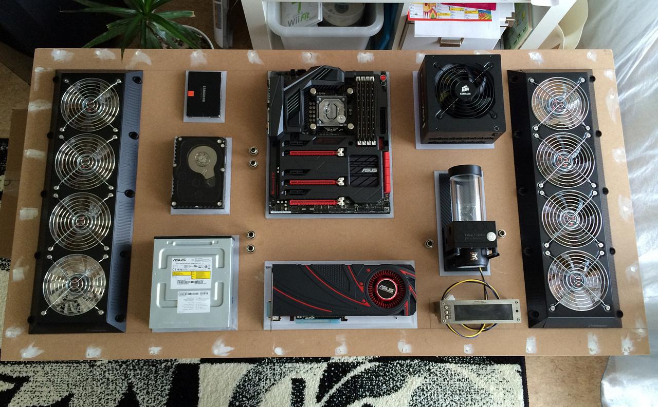[28/11/2014] Ein PC wird an die Wand gehängt: Projekt eines PCGHX-Mitglieds (20)
