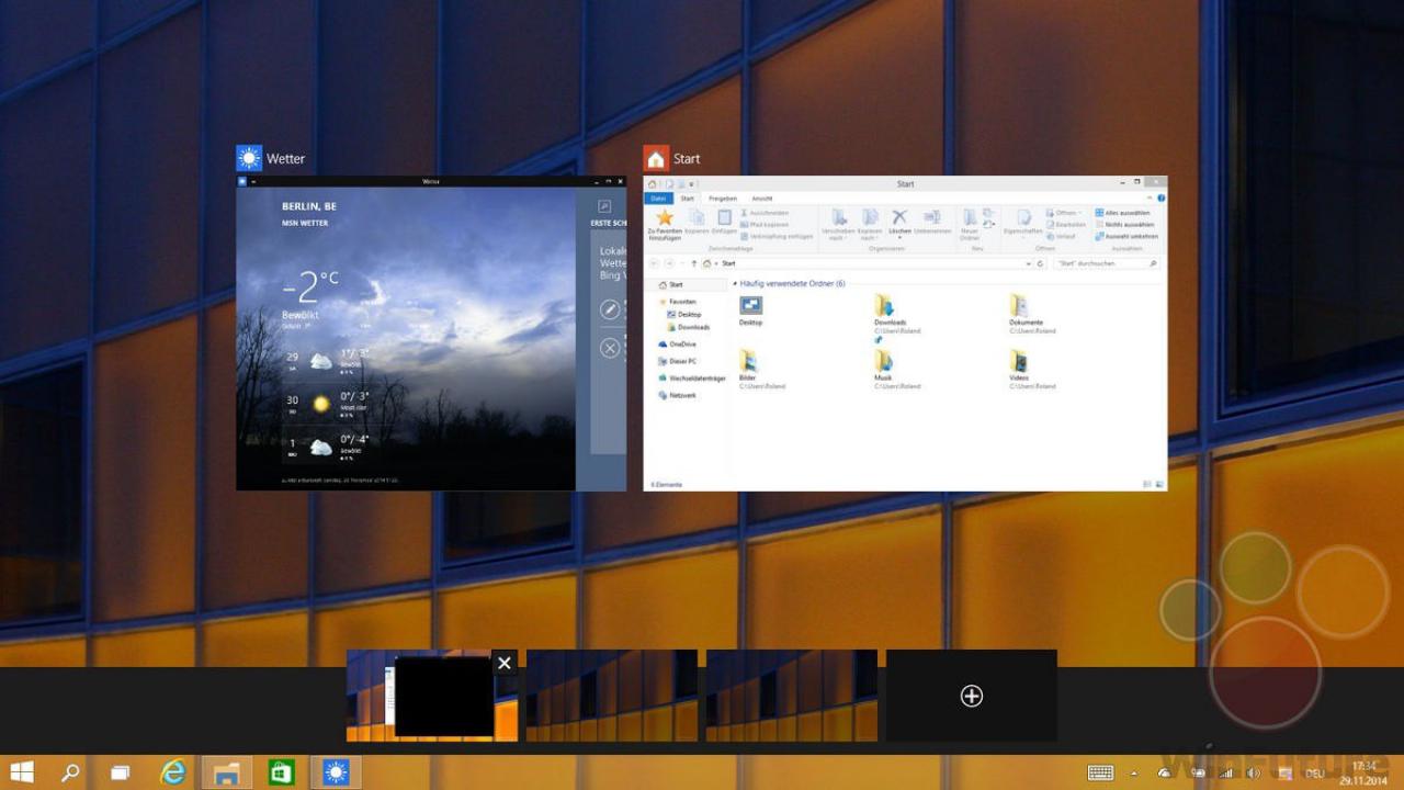 [30/11/2014] Windows 10: Erste Screenshots der deutschen Version gesichtet (3)