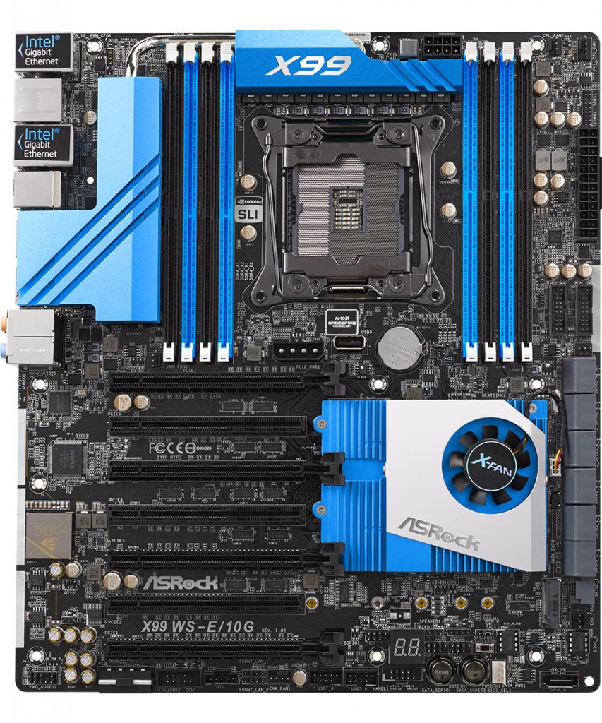 [01/12/2014] Asrock X99 WS-E/10G: Haswell-E(P)-Mainboard mit 10-Gbit-LAN (5)