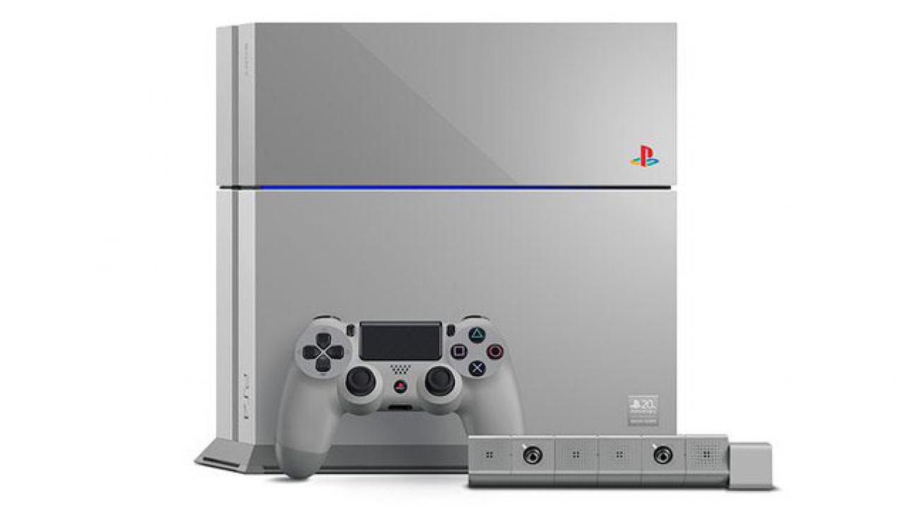 [03/12/2014] Um sich selbst zu feiern, lässt Sony die Playstation 4 zum 20-jährigen in Mausgrau raus, andere sagen PS-One-Grau. Über Geschmack lässt sich streiten und kurios ist am limitierten 
