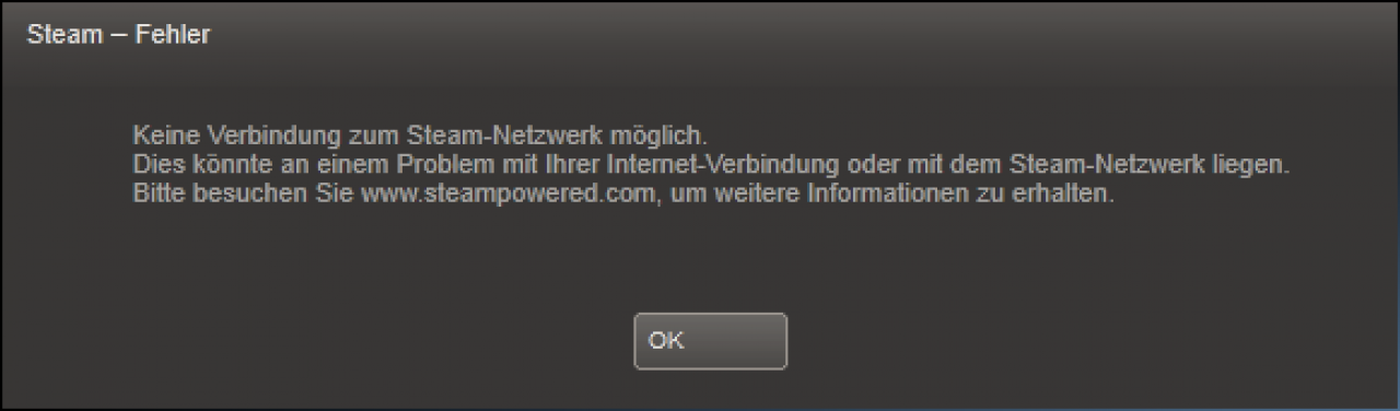 [16/12/2014] Keine Verbindung zum Steam-Netzwerk möglich (Fehlermeldung)