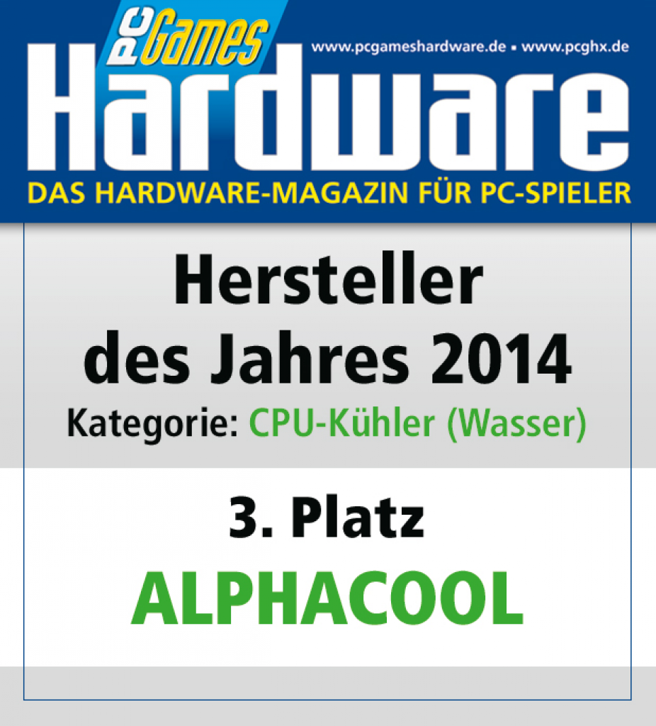 [27/01/2015] AWARD CPU Kühler Wasser Platz 3 Alphacool