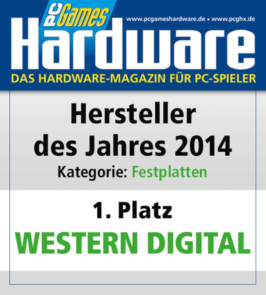 [27/01/2015] AWARD Festplatten Platz 1 Western Digital