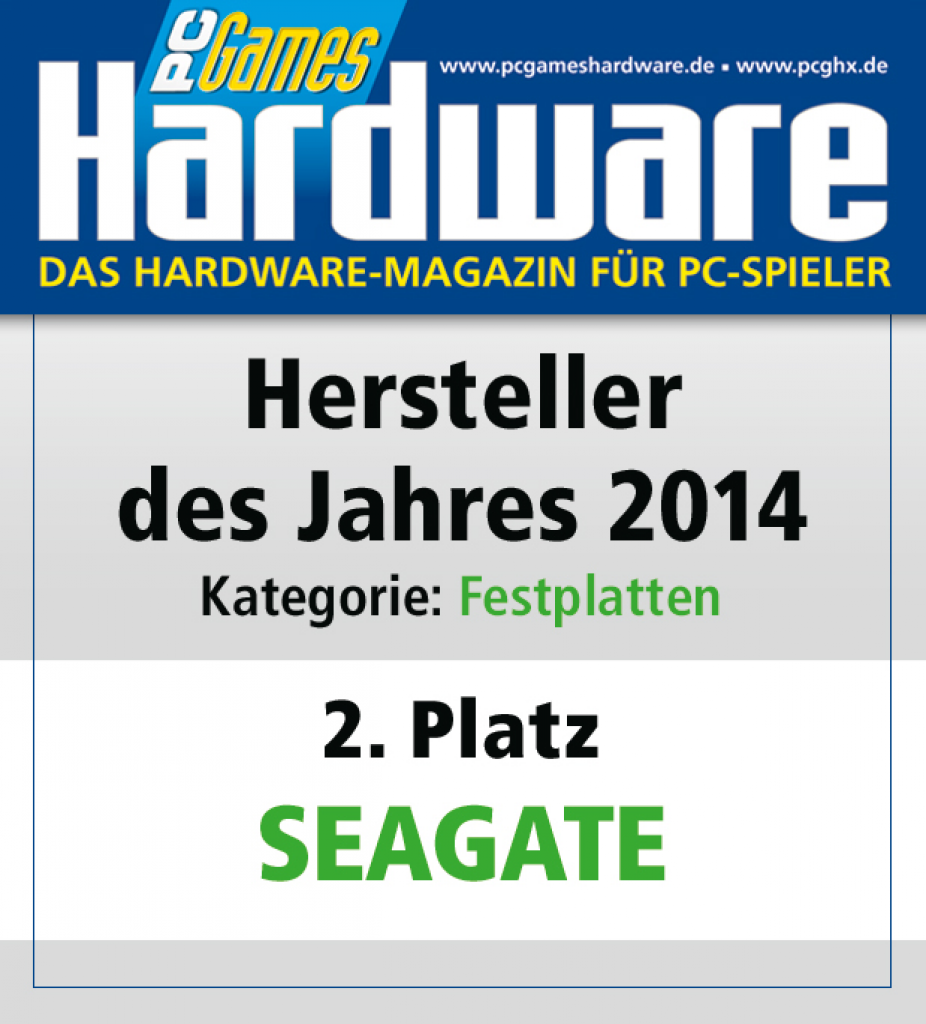 [27/01/2015] AWARD Festplatten Platz 2 Seagate