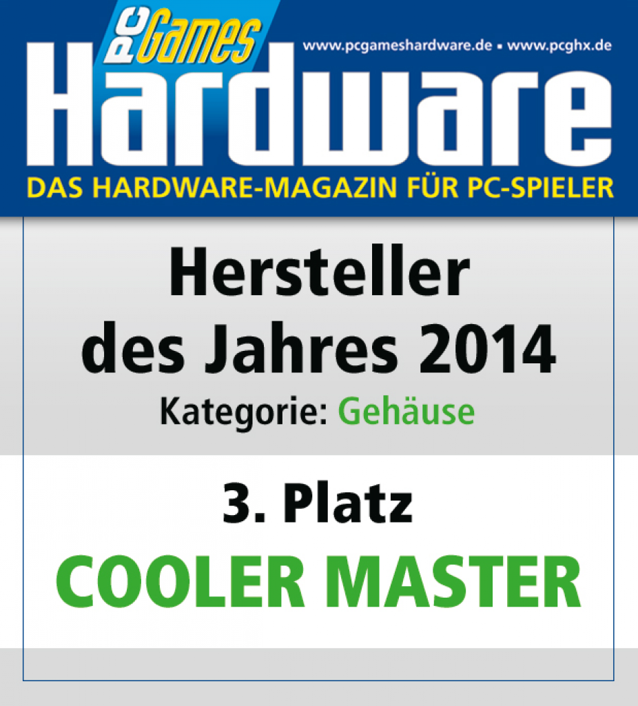 [27/01/2015] AWARD Gehäuse Platz 3 Cooler Master
