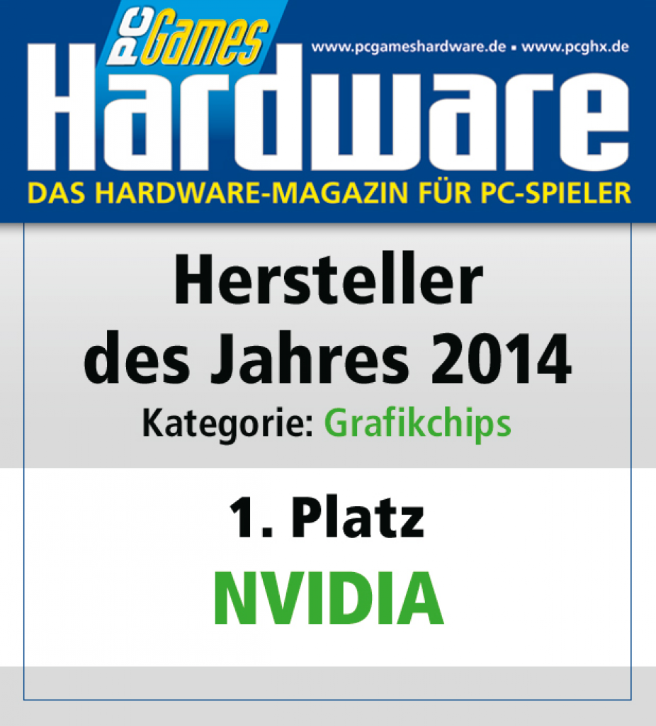 [27/01/2015] AWARD Grafikchips Platz 1 Nvidia