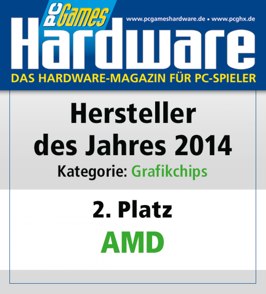 [27/01/2015] AWARD Grafikchips Platz 2 AMD