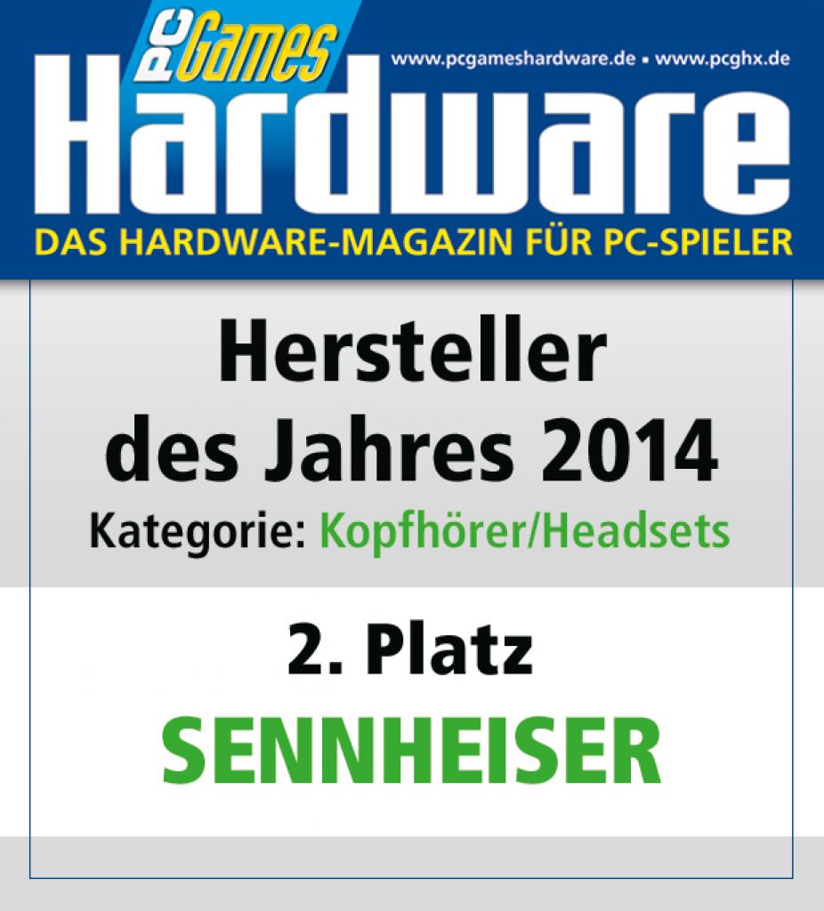 [27/01/2015] AWARD Kopfhörer Platz 2 Sennheiser