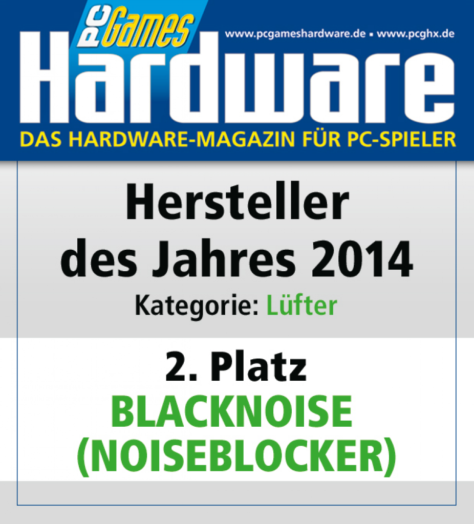 [27/01/2015] AWARD Lüfter Platz 2 Blacknoise