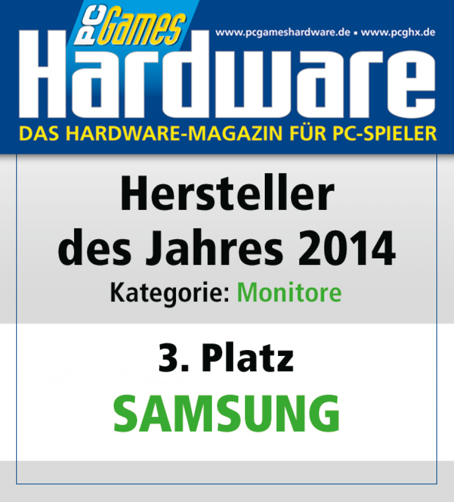 [27/01/2015] AWARD Monitore Platz 3 Samsung