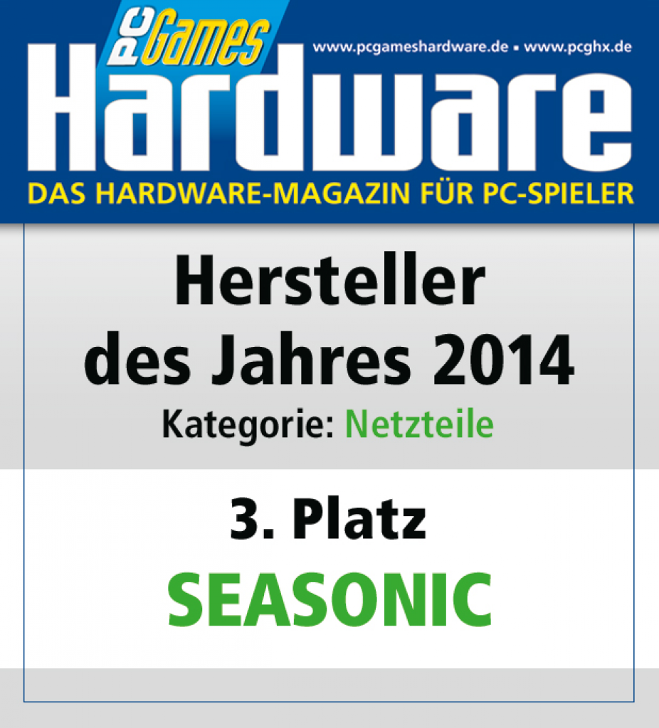 [27/01/2015] AWARD Netzteile Platz 3 Seasonic