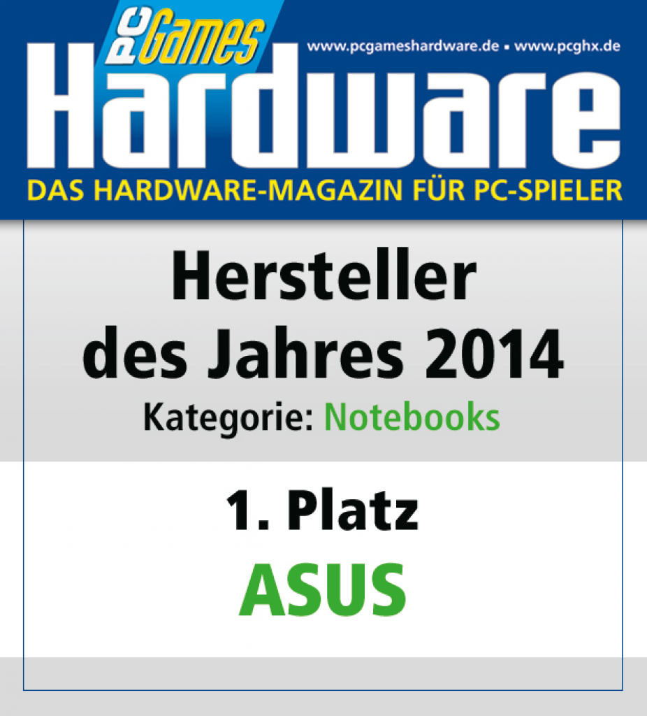 [27/01/2015] AWARD Notebooks Platz 1 Asus