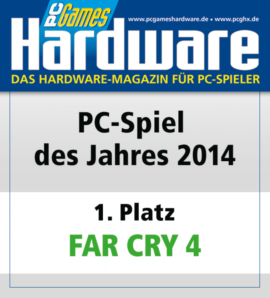 [27/01/2015] AWARD PC Spiel des Jahres Platz 1 Far Cry 4