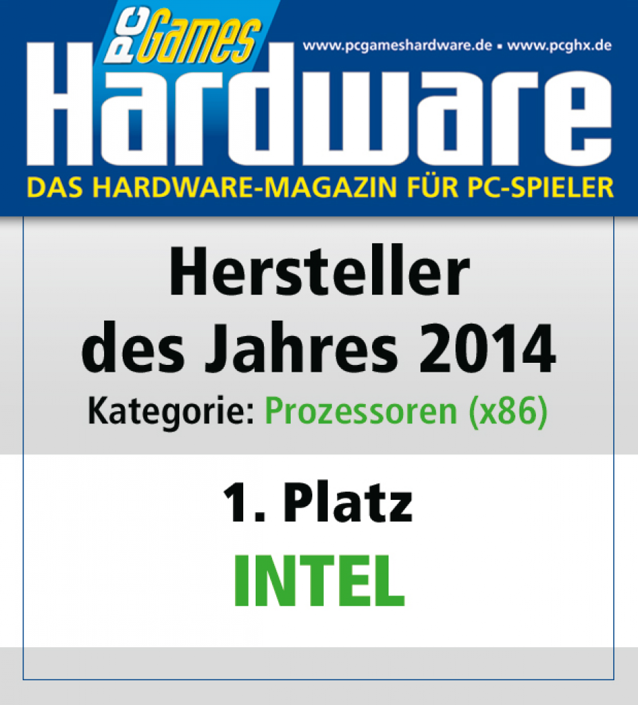 [27/01/2015] AWARD Prozessoren Platz 1 Intel