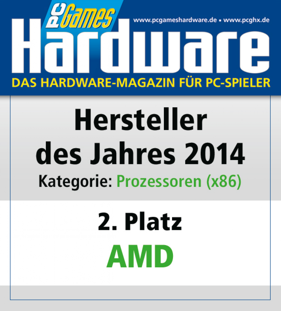 [27/01/2015] AWARD Prozessoren Platz 2 AMD