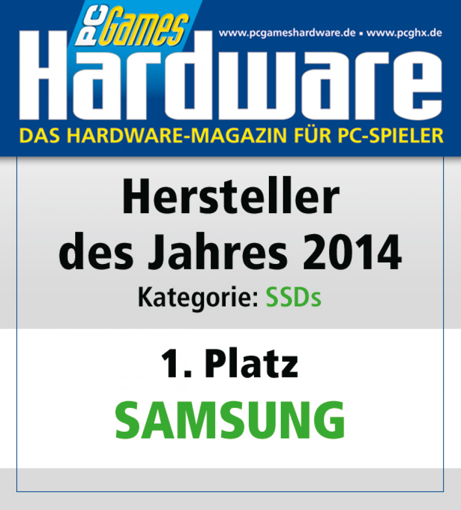 [27/01/2015] AWARD SSDs Platz 1 Samsung