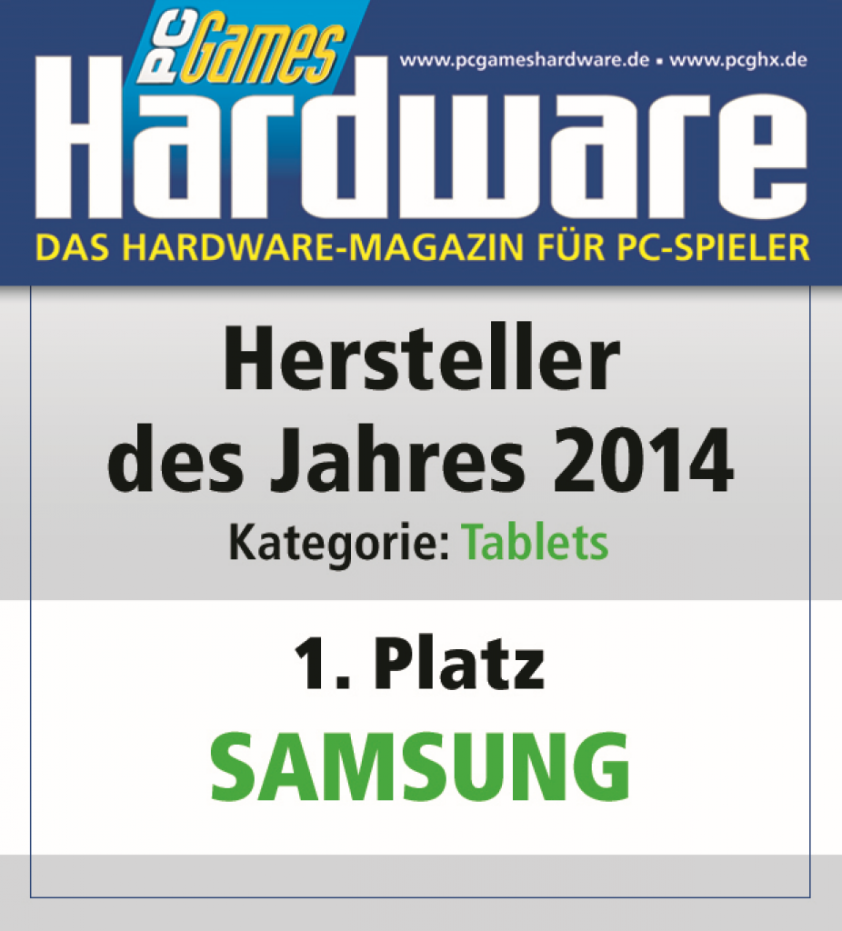 [27/01/2015] AWARD Tablets Platz 1 Samsung