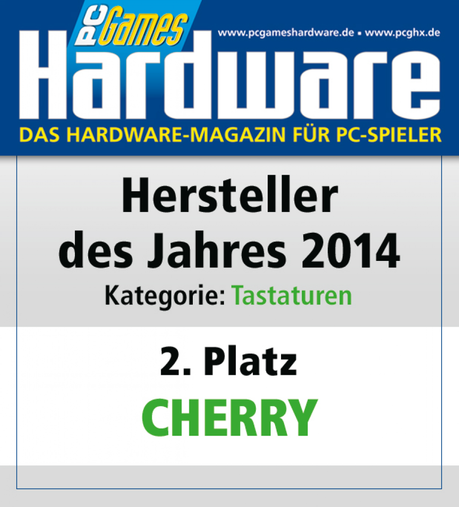 [27/01/2015] AWARD Tastaturen Platz 2 Cherry