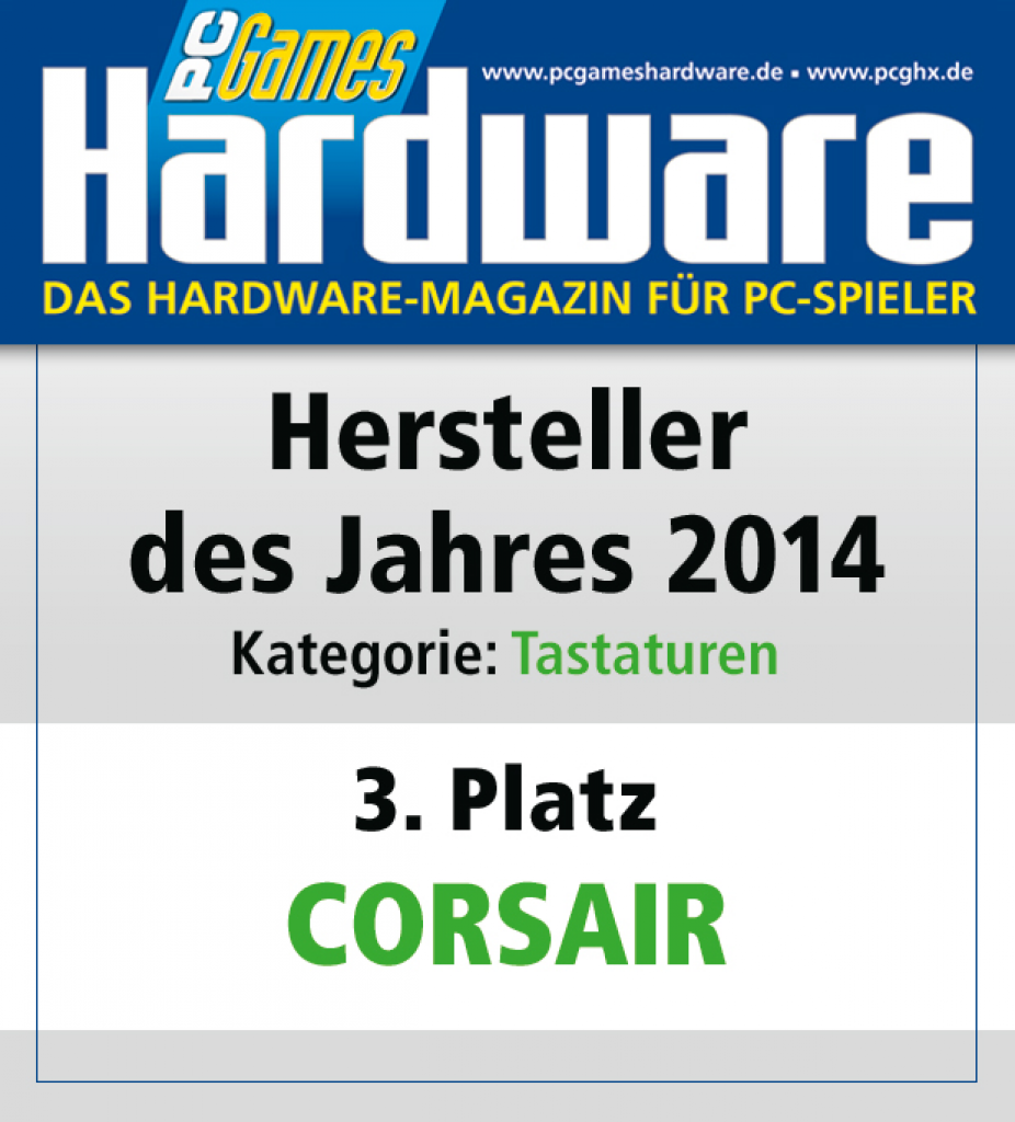 [27/01/2015] AWARD Tastaturen Platz 3 Corsair