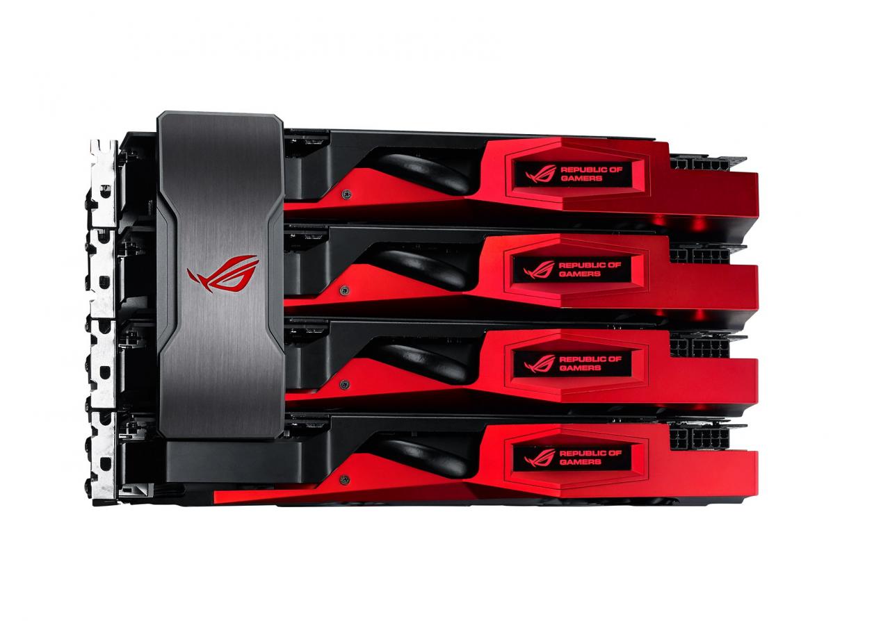 [07/01/2015] Asus ROG mit beleuchteten SLI-Brücken aus gebürstetem Aluminium (1)