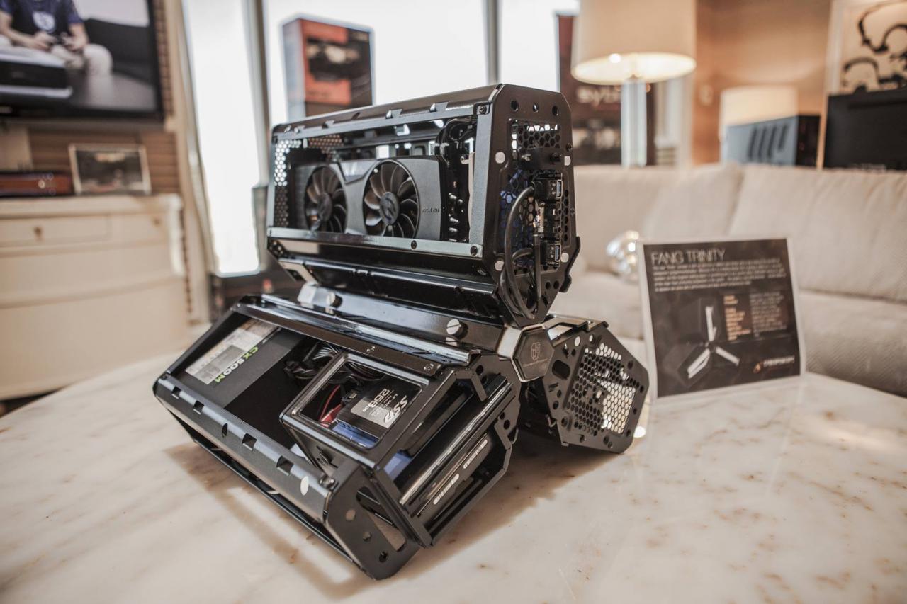 [08/01/2015] Cyberpowerpc Fang Trinity: Dreigeteiltes Gehäuse im 
