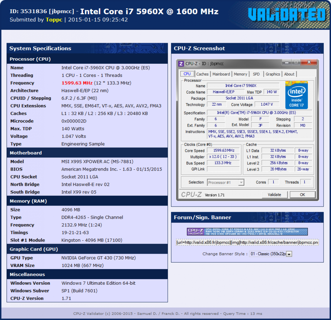 [16/01/2015] DDR4-Weltrekord: Kingston-RAM auf 2.133 MHz übertaktet (2)