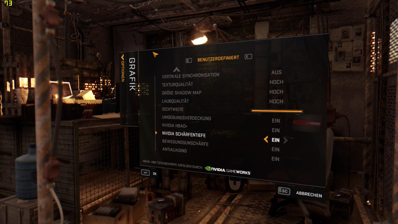 [27/01/2015] Dying Light PC-Optionen: HBAO+ auch auf Radeons (Screenshot unter Verwendung einer R9 290X)