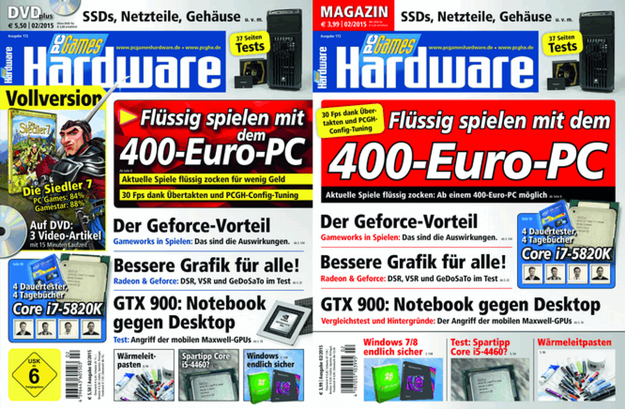 [05/01/2015] PCGH #172 (02-2015): Titel DVD-Plus/Magazin