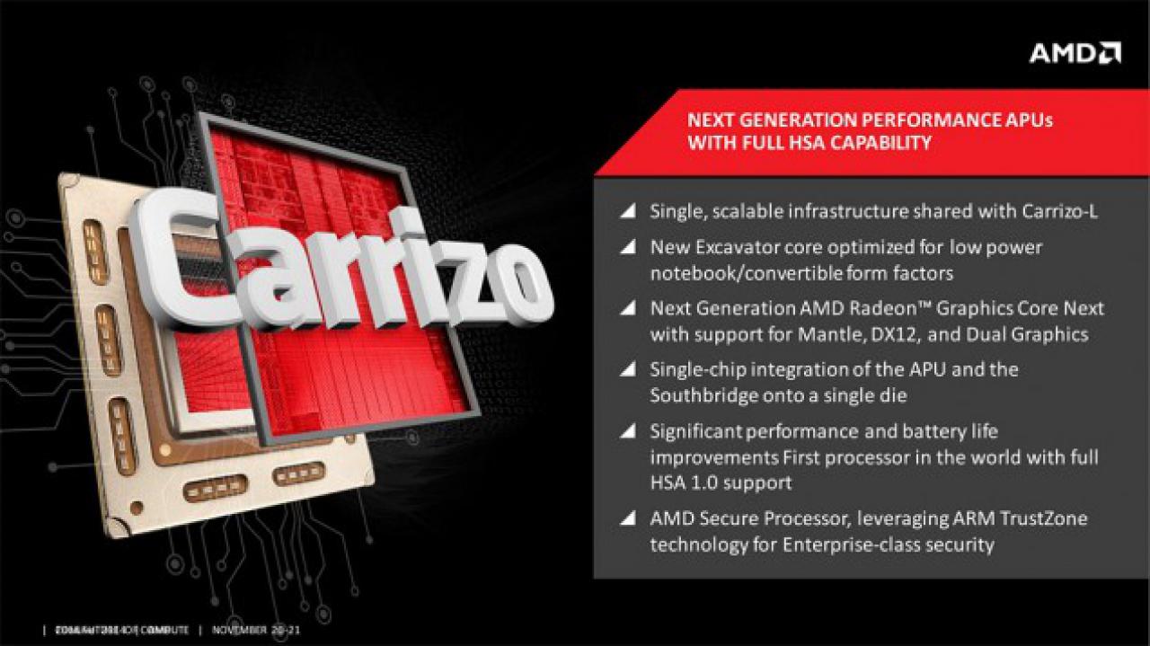 [21/02/2015] AMD Carrizo: 3,1 Milliarden Transistoren und fünf prozentiger IPC-Zuwachs