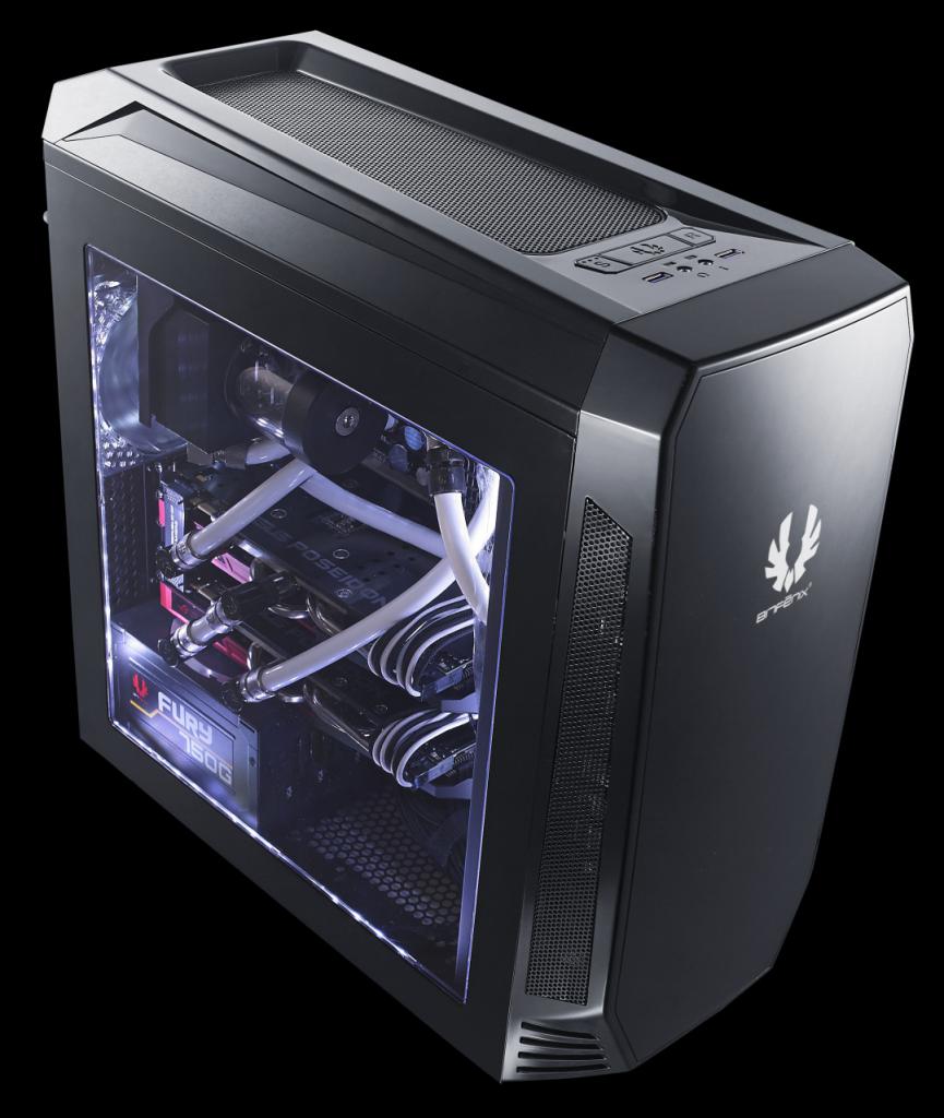 [27/02/2015] Bitfenix Aegis: Midi-Tower mit Front-Display und Wakü-Optionen (1)
