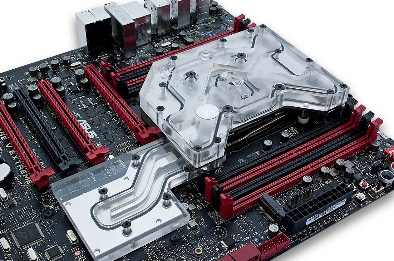 [20/02/2015] EK-FB Asus R5E Monoblock: Mainboard- und CPU-Wasserkühler in einem (4)