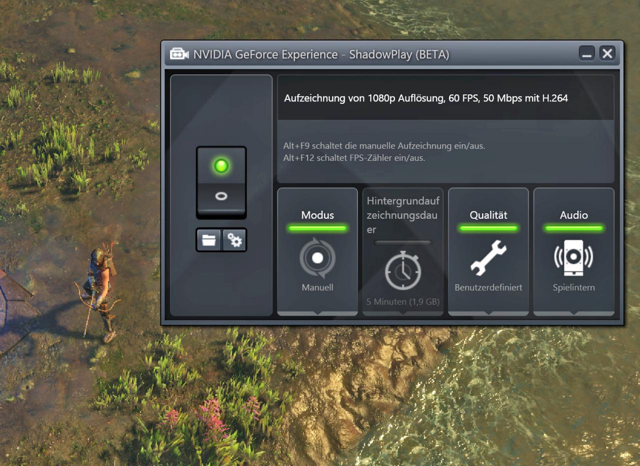 [22/02/2015] Spiele aufnehmen: Nvidia Shadowplay