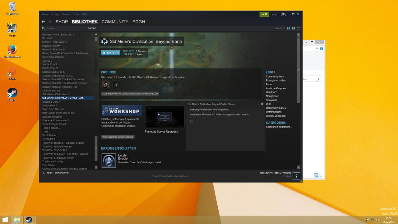 [05/02/2015] Steam: Warum wird (fast) jedes Mal DirectX neuinstalliert?
