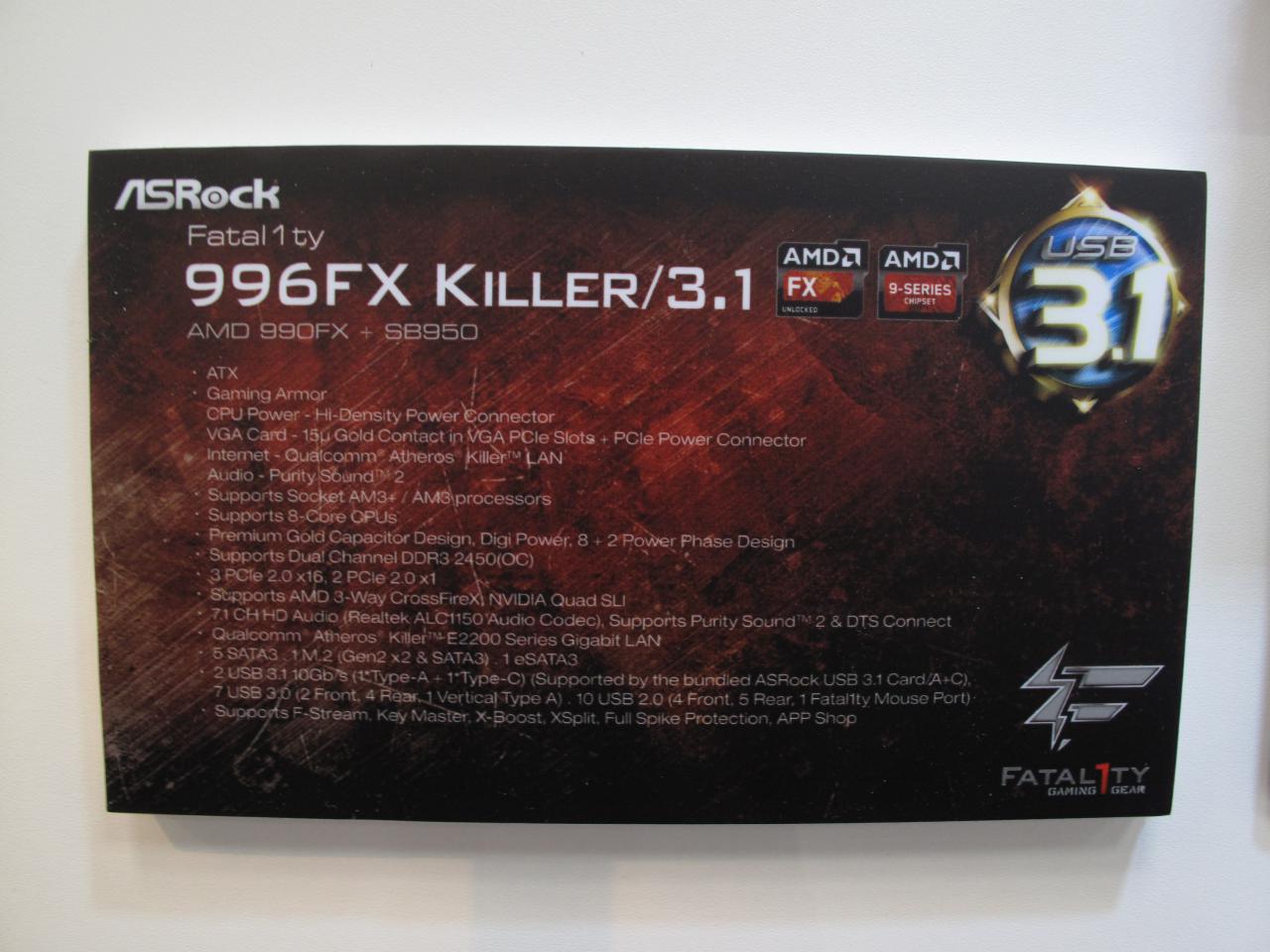 [18/03/2015] 996FX Killer/3.1 Daten
