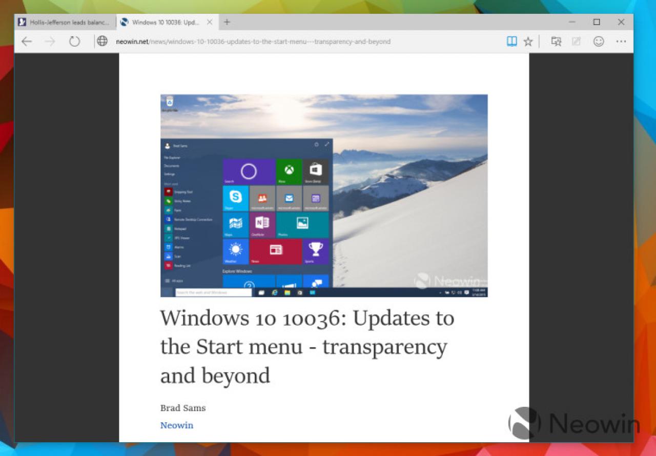 [21/03/2015] Windows 10: Bilder aus dem Lesemodus des Internet Explorer-Nachfolgers Spartan (5)