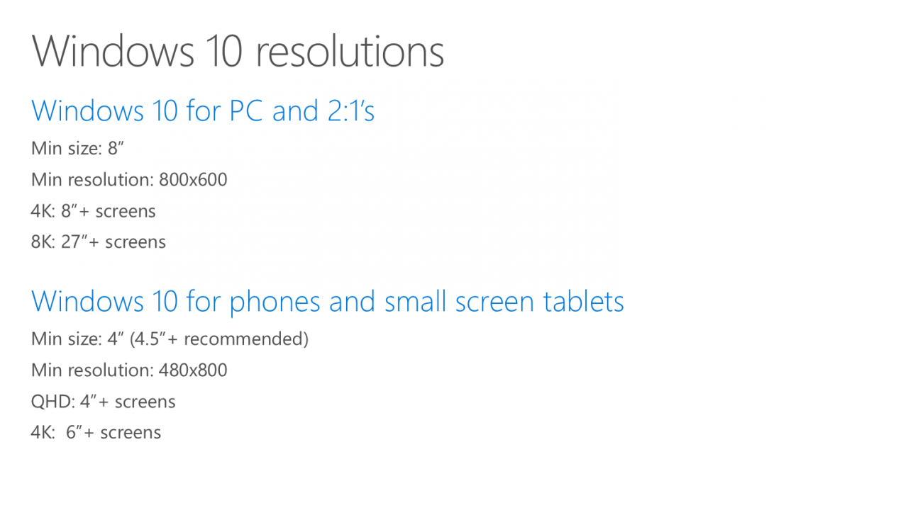 [24/03/2015] Windows 10: Microsoft bringt Unterstützung für 8K-Displays (1)