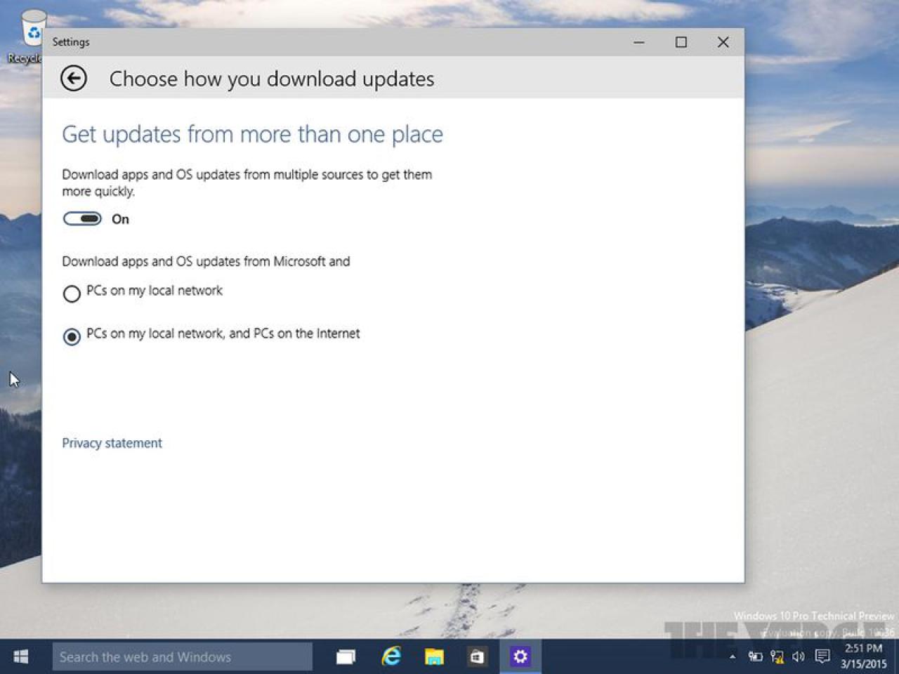 [16/03/2015] Windows 10: Updates und Apps auch via Peer-2-Peer