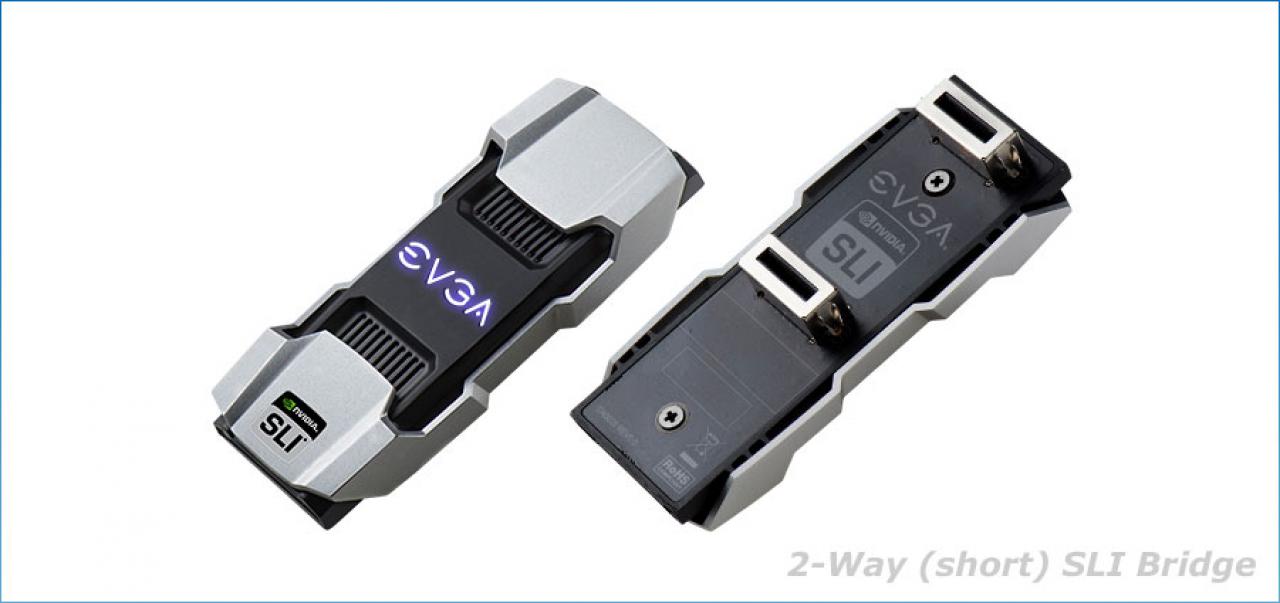 [10/04/2015] Evga Pro SLI Bridges V2: Beleuchtete SLI-Brücken mit 