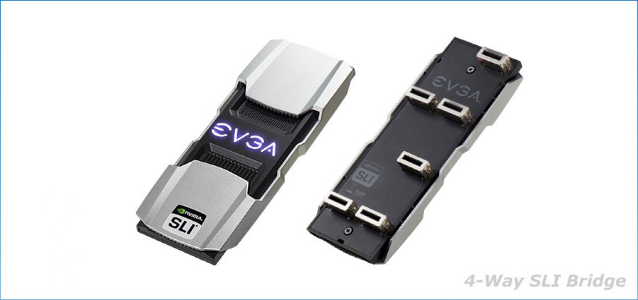 [10/04/2015] Evga Pro SLI Bridges V2: Beleuchtete SLI-Brücken mit 