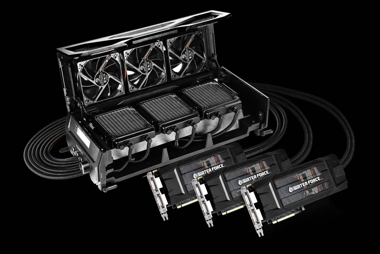 [28/04/2015] Gigabyte Waterforce: Kompaktwasserkühlung für drei Grafikkarten (2)