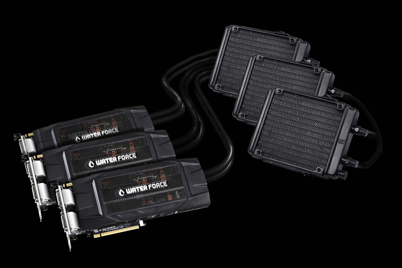 [28/04/2015] Gigabyte Waterforce: Kompaktwasserkühlung für drei Grafikkarten (3)