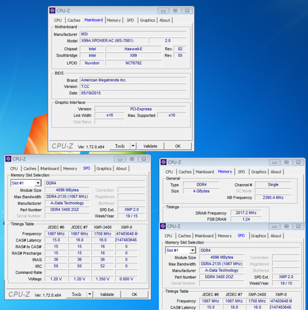 [27/05/2015] Adata XPG Z2 DDR4-3400 angekündigt: Neuer OC-Rekord mit 2.017 MHz (1)