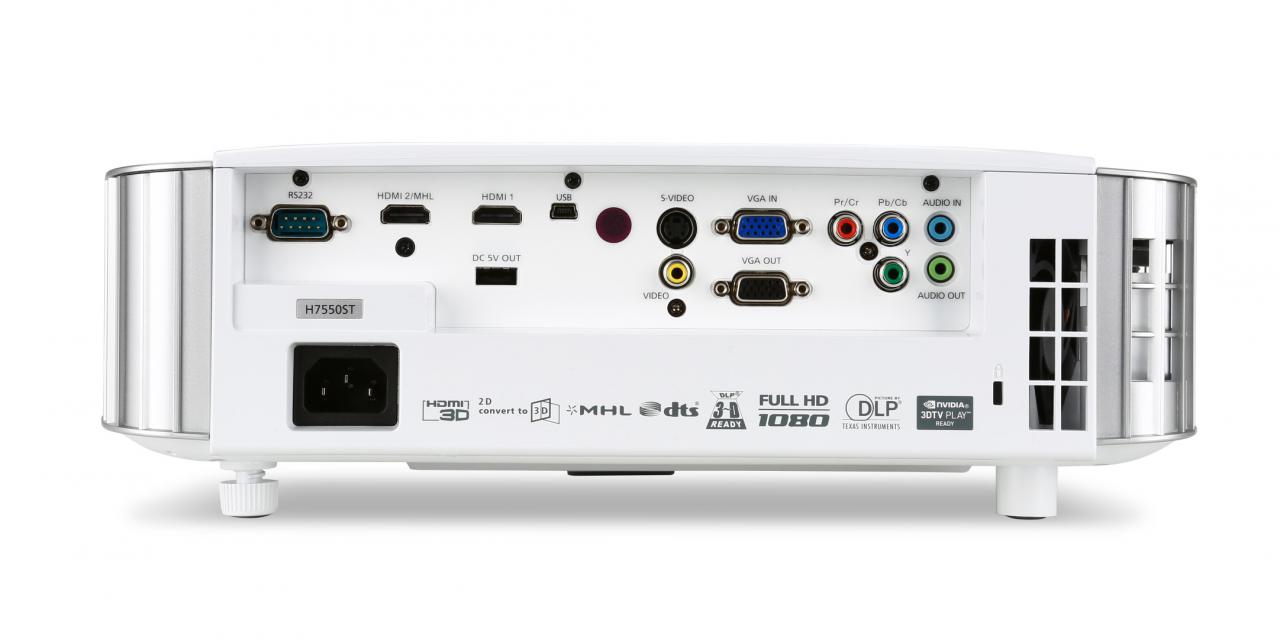[29/05/2015] Acer H7550ST: Full-HD-Projekter mit DTS Sound und Kurzdistanztechnologie (1)