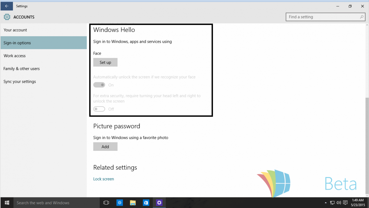 [24/05/2015] Windows 10 Build 10125 bietet einige interessante Veränderungen wie beispielsweise Windows Hello. (3)