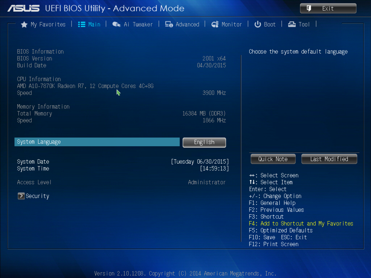 [30/06/2015] Asus A88X mit A10 7870K 2
