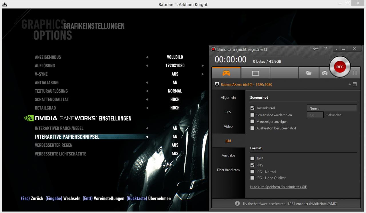 Ist Nvidias Physx aktiv, nutzt Batman: Arkham Knight offenbar nur Direct X 10. Unerw&uuml;nschte Nebeneffekte sowie Performance-Probleme und fehlende Effekte k&ouml;nnen nicht ausgeschlossen werden.