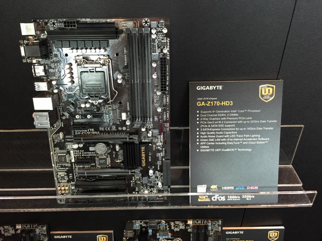[02/06/2015] Gigabyte auf der Computex: Skylake-Mainboards mit Z170, H170 und B150 (7)