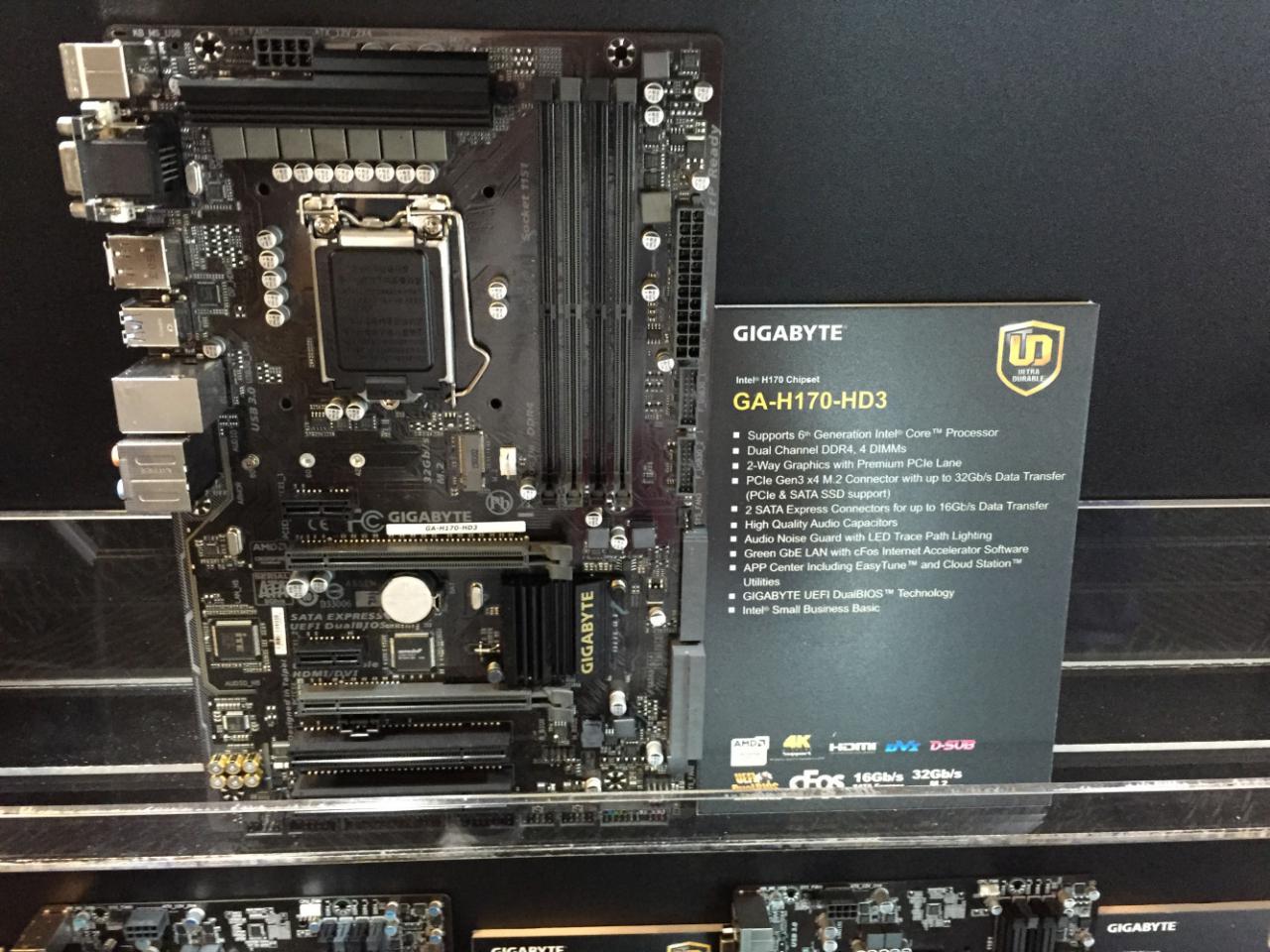 [02/06/2015] Gigabyte auf der Computex: Skylake-Mainboards mit Z170, H170 und B150 (10)